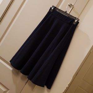 SOLD Navy pleated skirt